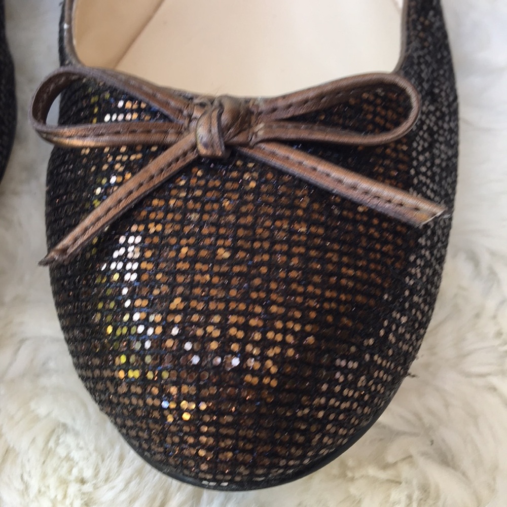 GUC Copper Glitter Ballet Flats by Enzo A.  Sz8.5 - Picture 5 of 8